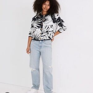 NWT Madewell Relaxed Dad Jeans sz 27 in Cresthaven Wash Ripped edition